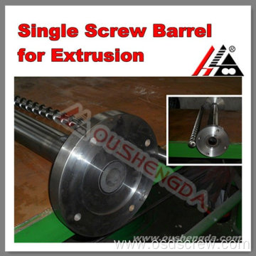 Large capacity barrel screw for extruing machine